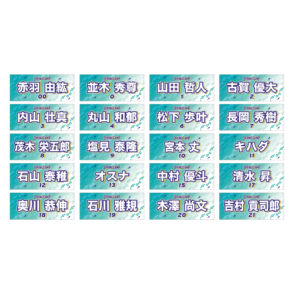 【2026年SPRING CAMP】2026 SPRING CAMP 選手フェイスタオル（受注用）