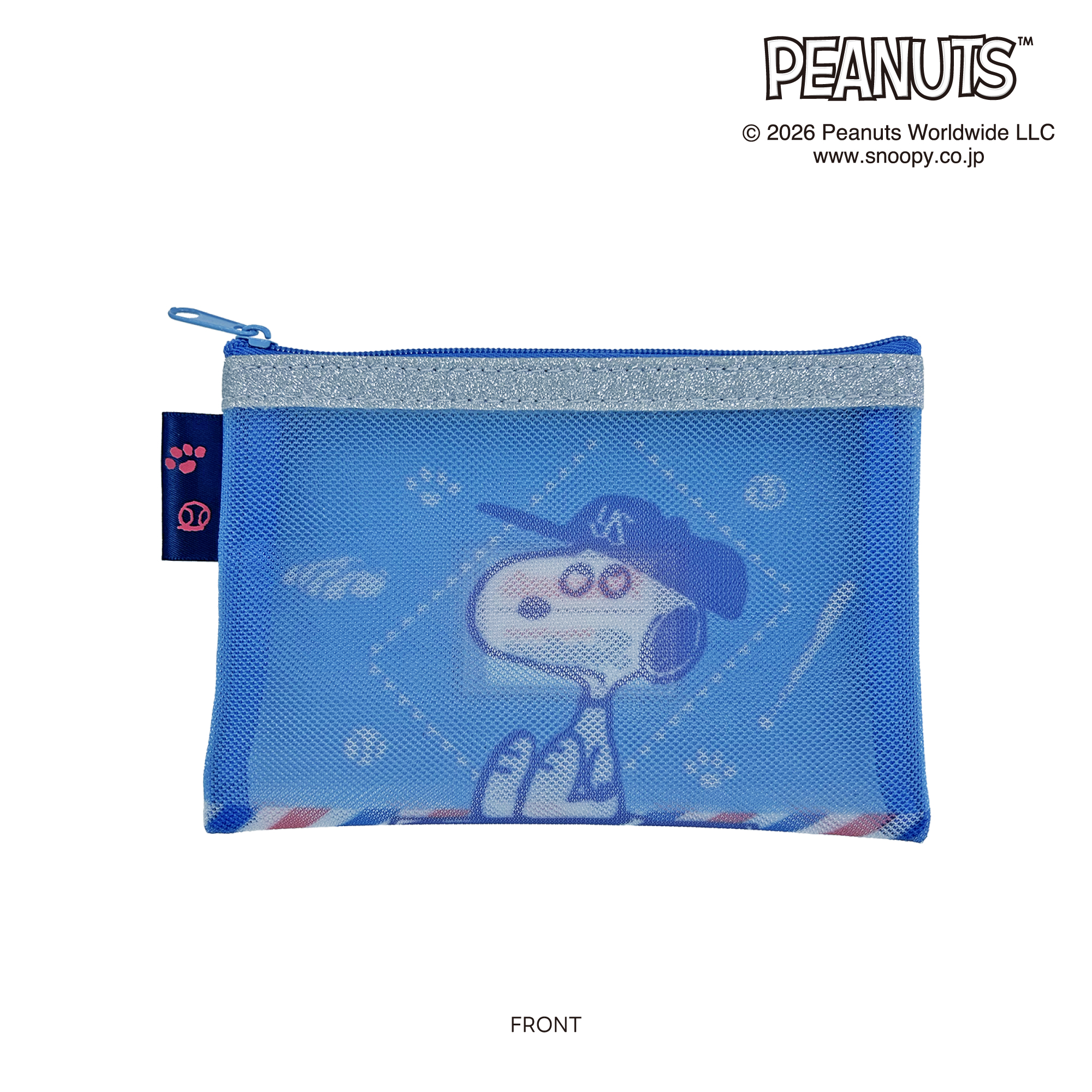 SNOOPY×ヤクルトスワローズ　メッシュラメバトンポーチ2026