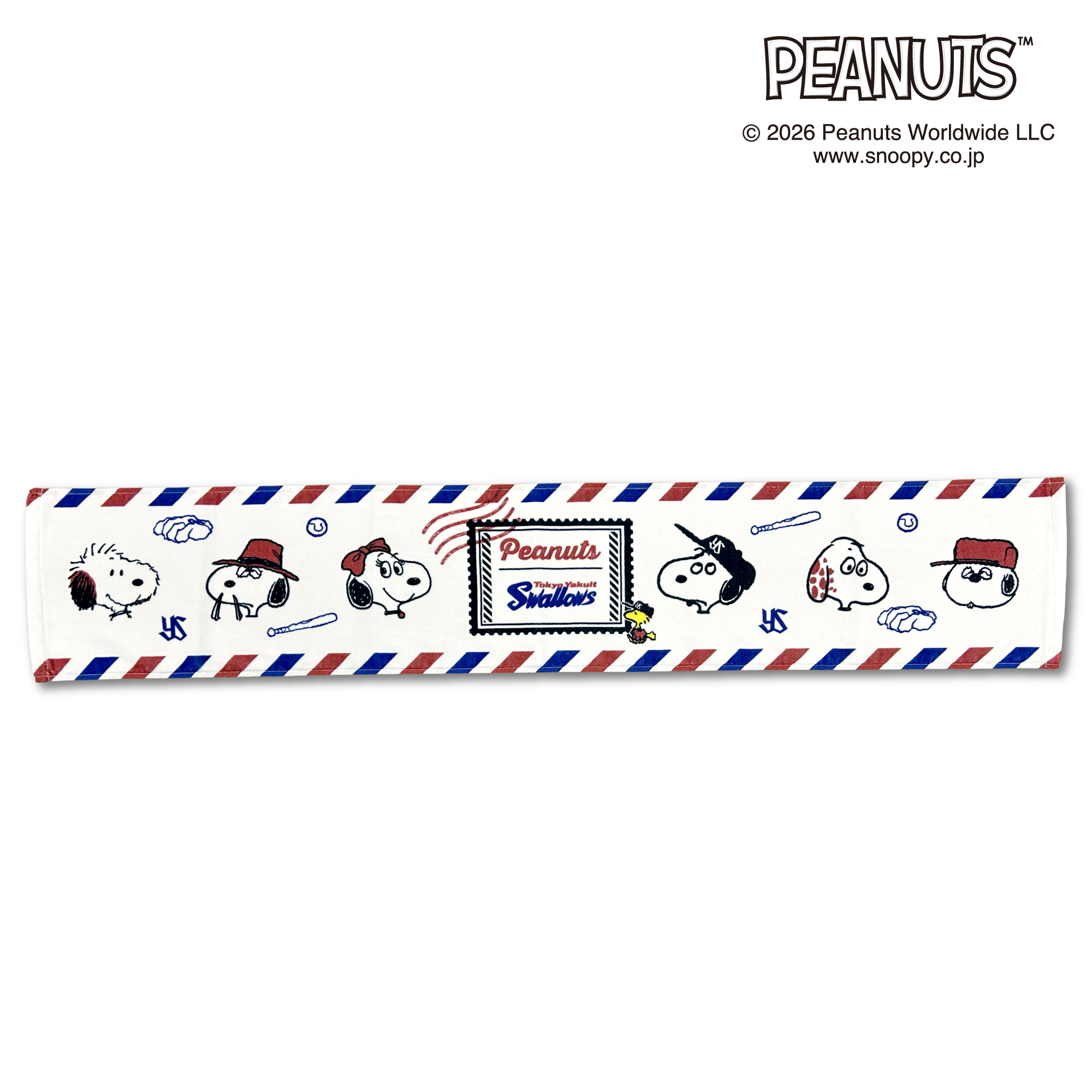SNOOPY×ヤクルトスワローズ　タオルマフラー2026