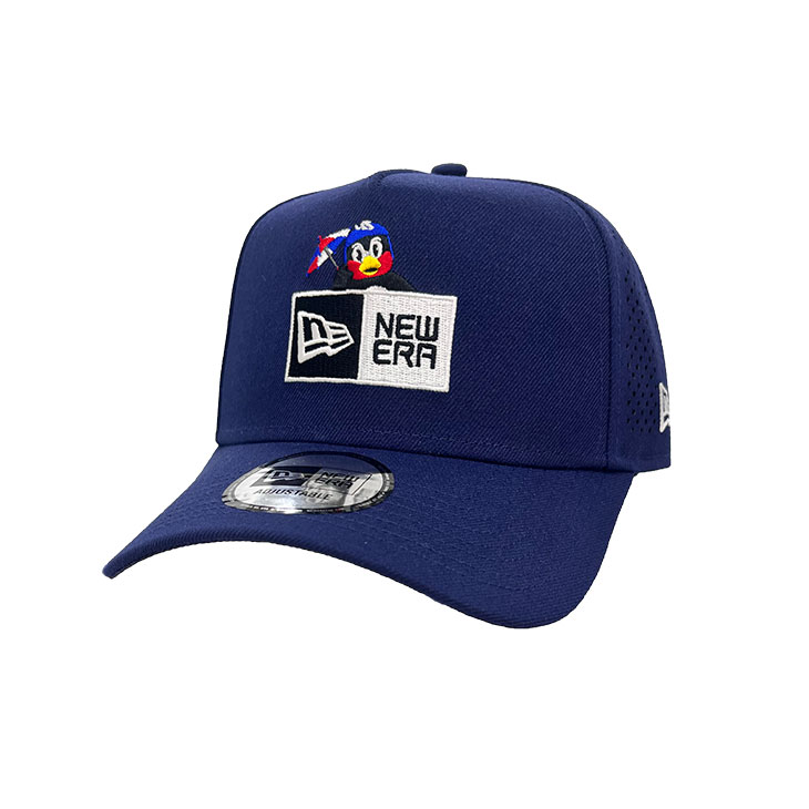 【2026年5月つばの日】AFRAME TRUCKER NEWERA×2896BOXロゴ（NAVY）