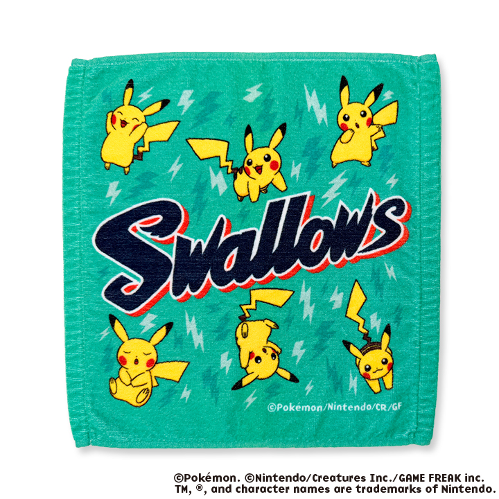 スワローズオリジナル ポケモン ハンドタオル【ピカチュウ】