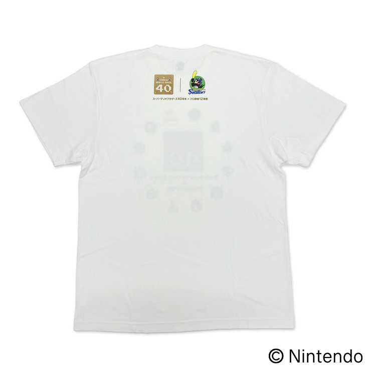 【スーパーマリオブラザーズ40周年】Tシャツ （スワローズVer.）