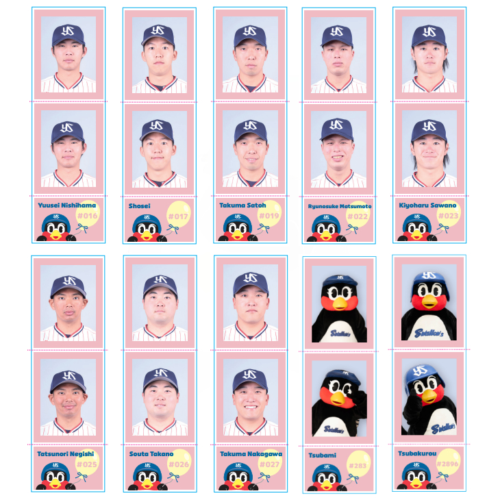 【My Fave Swallows2026】証明写真風ステッカー