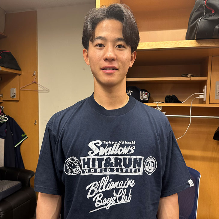 【2026年5月つばの日】BILLIONAIRE BOYS CLUB x TOKYO YAKULT SWALLOWS  _Cotton T-shirt_Mono ver
