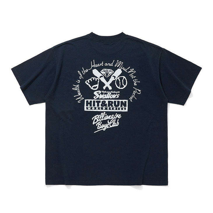 【2026年5月つばの日】BILLIONAIRE BOYS CLUB x TOKYO YAKULT SWALLOWS  _Cotton T-shirt_Mono ver