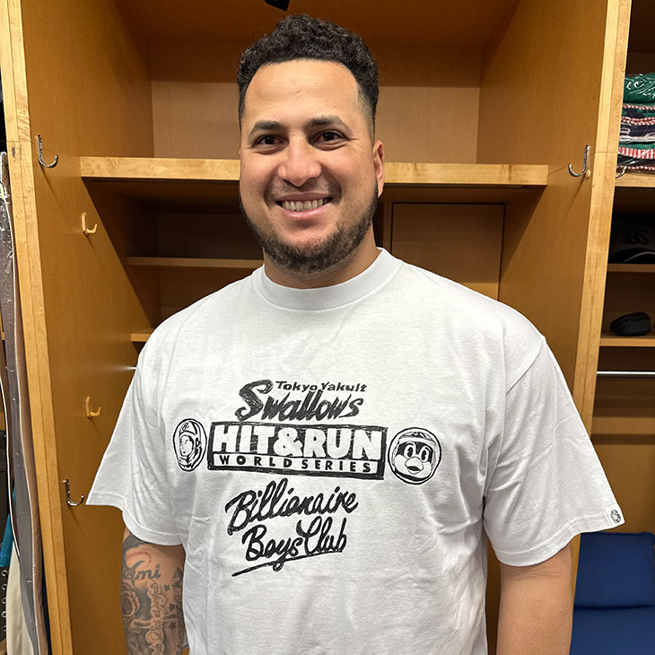 【2026年5月つばの日】BILLIONAIRE BOYS CLUB x TOKYO YAKULT SWALLOWS  _Cotton T-shirt_Mono ver
