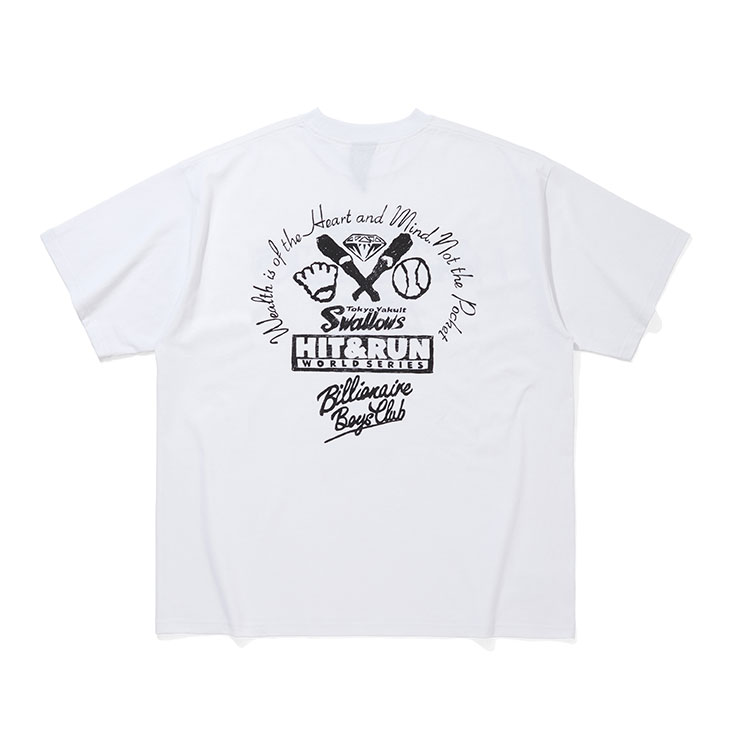 【2026年5月つばの日】BILLIONAIRE BOYS CLUB x TOKYO YAKULT SWALLOWS  _Cotton T-shirt_Mono ver