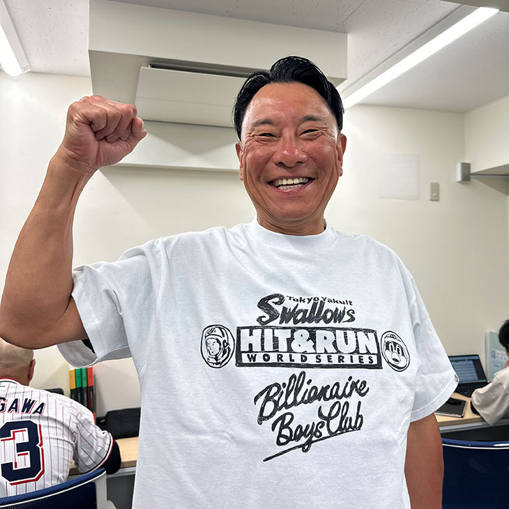 【2026年5月つばの日】BILLIONAIRE BOYS CLUB x TOKYO YAKULT SWALLOWS  _Cotton T-shirt_Mono ver