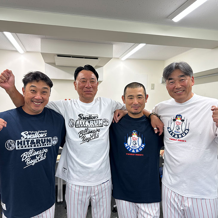 【2026年5月つばの日】BILLIONAIRE BOYS CLUB x TOKYO YAKULT SWALLOWS  _Cotton T-shirt_Mono ver