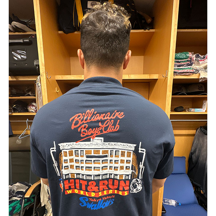 【2026年5月つばの日】BILLIONAIRE BOYS CLUB x TOKYO YAKULT SWALLOWS  _Cotton T-shirt_Color ver