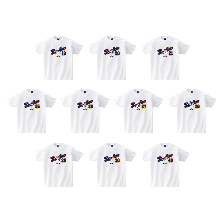復刻ユニホーム選手イラスト Tシャツ※8月中旬頃出荷予定 | 東京