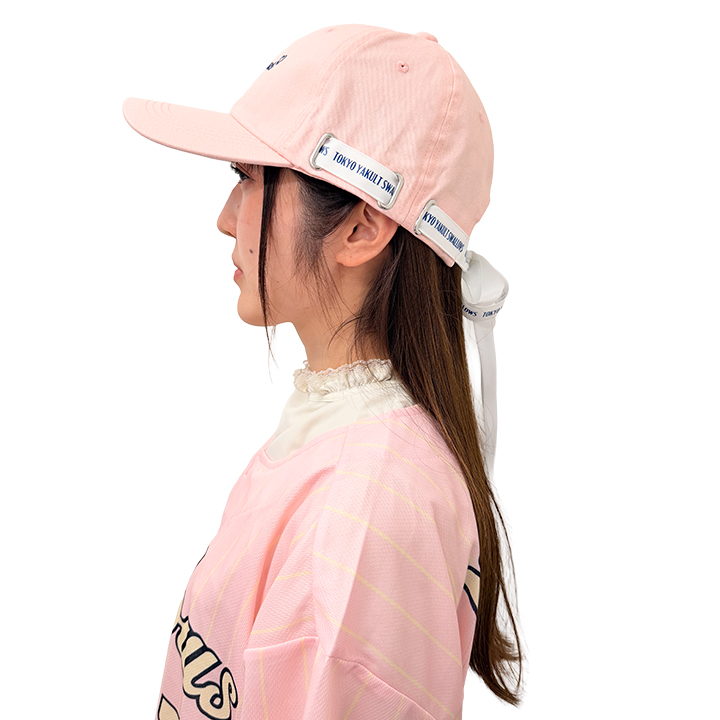 【2026年LadiesDay】リボンキャップ　アイボリー/ピンク