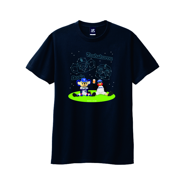 【2026年6月つばの日】つば九郎×ドアラ ラインストーンTシャツ（七夕風）
