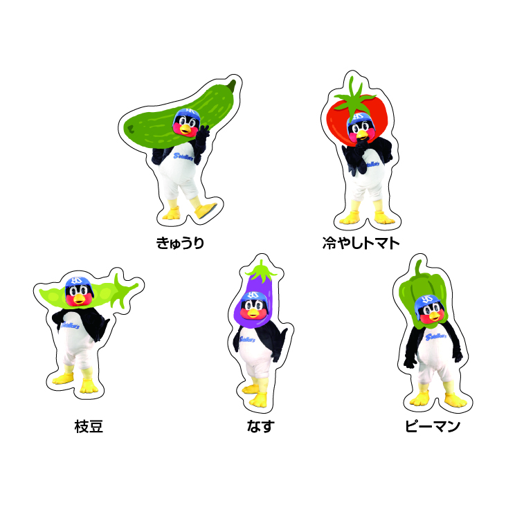 【2026年なとぅ新商品】フレークシールセット（夏のべじたぼー）