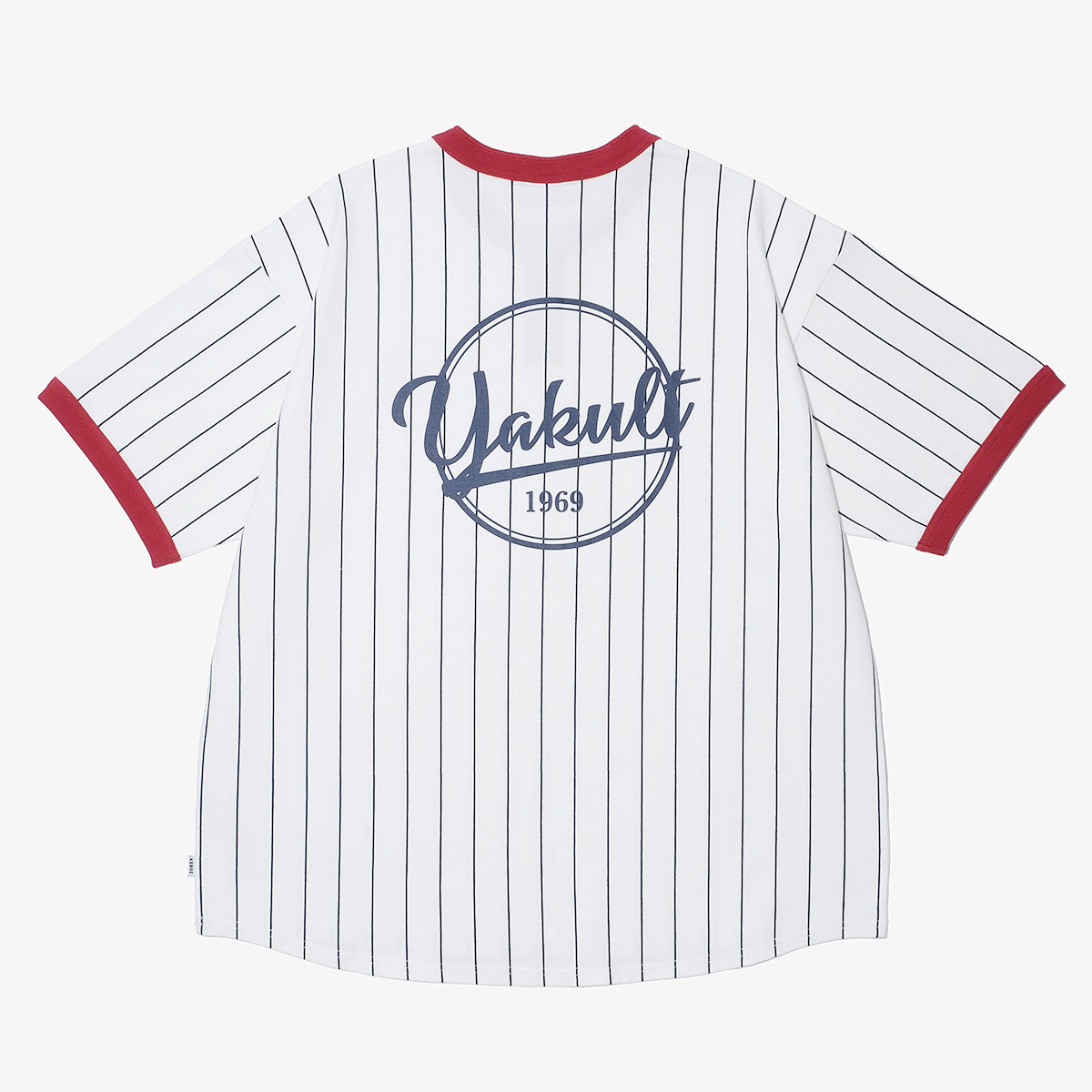 【2026年なとぅ新商品】ROUND HENLEY NECK STRAIPE TEE（NAVY STRIPE）