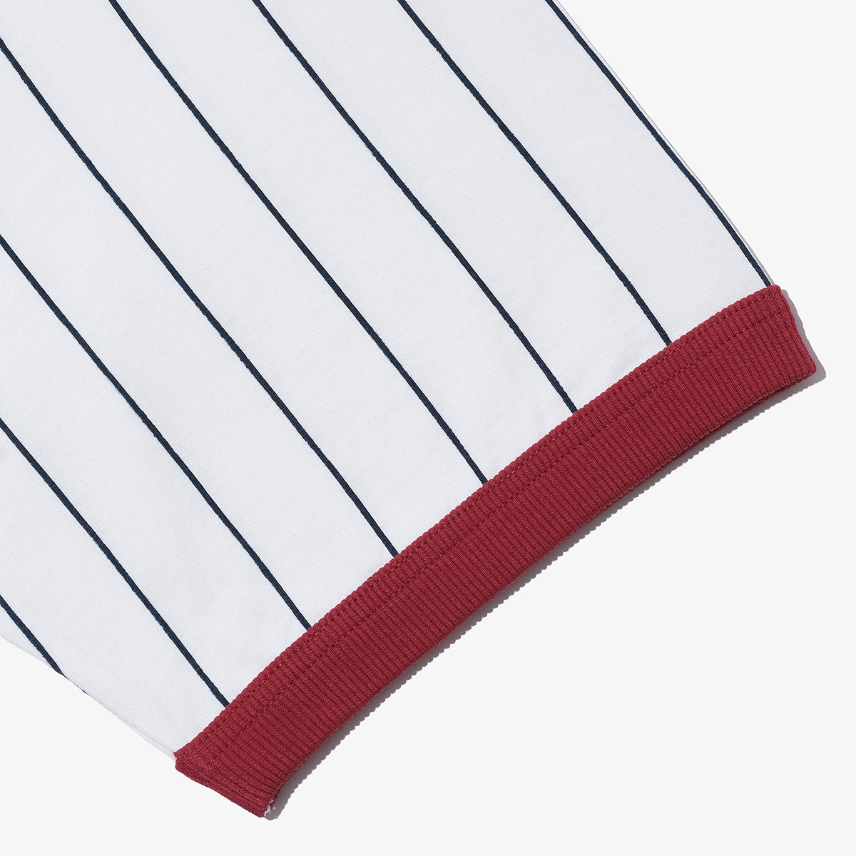 【2026年なとぅ新商品】ROUND HENLEY NECK STRAIPE TEE（NAVY STRIPE）