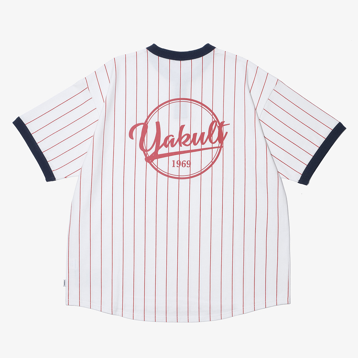 【2026年なとぅ新商品】ROUND HENLEY NECK STRAIPE TEE（RED STRIPE）