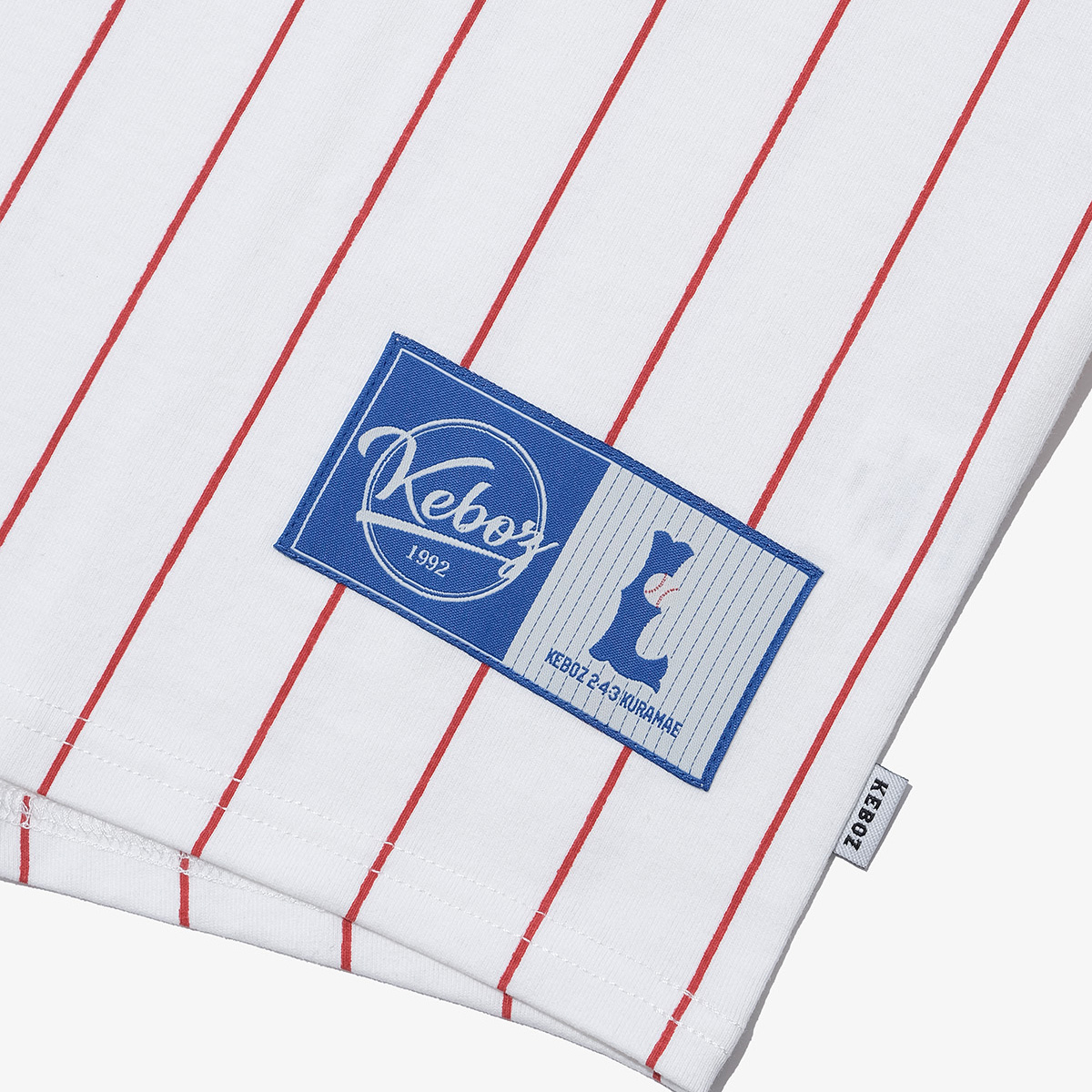 【2026年なとぅ新商品】ROUND HENLEY NECK STRAIPE TEE（RED STRIPE）