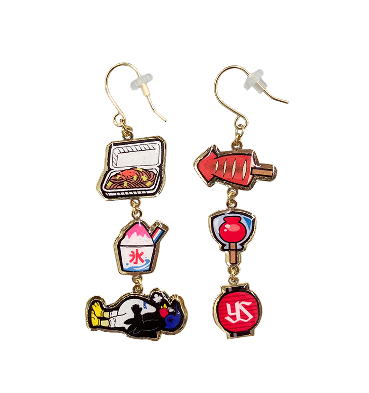 【2026年なとぅ新商品8/11】つば九郎と屋台飯ピアス