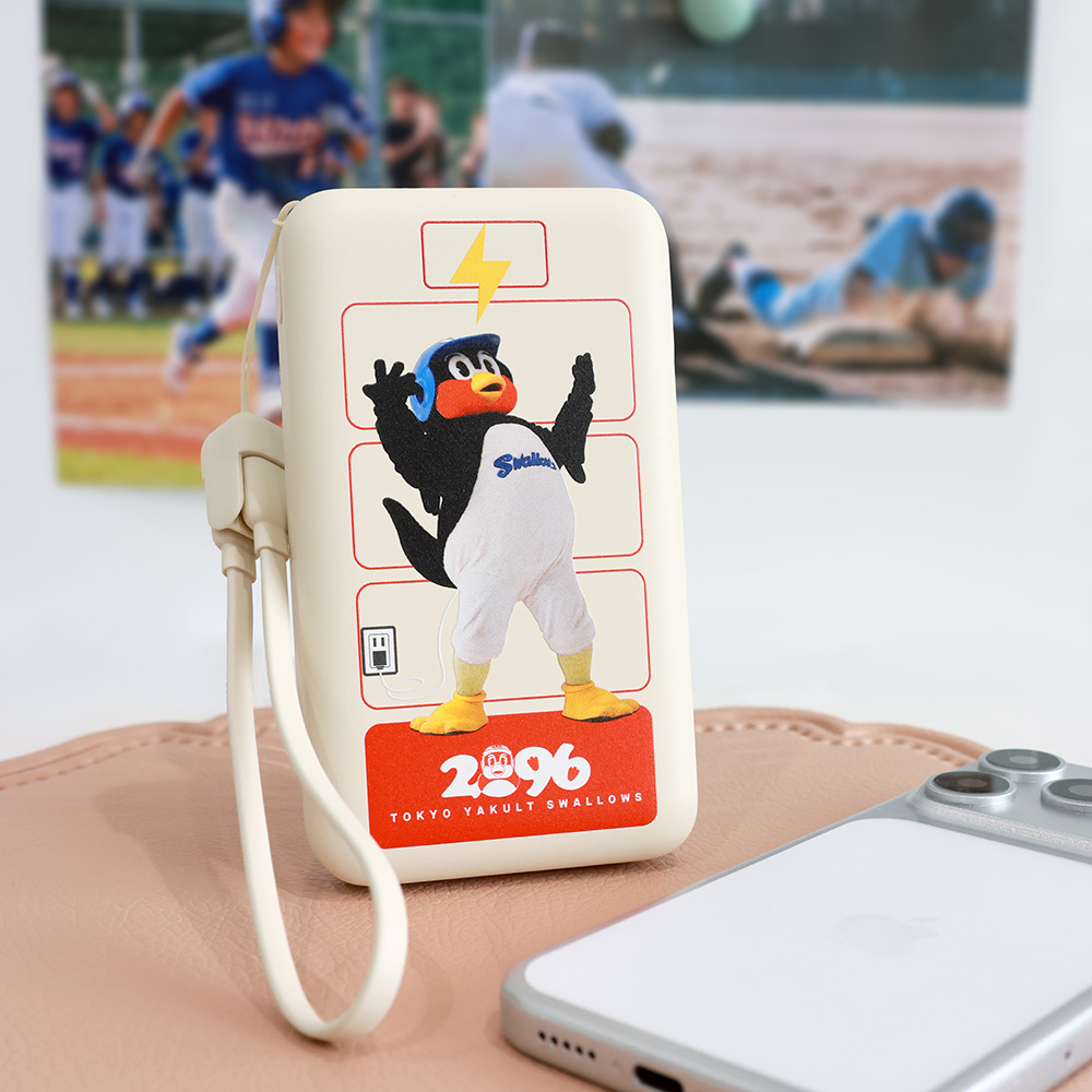 【2026年9月つばの日】準個体モバイルバッテリー（10,000mAh）アイボリー