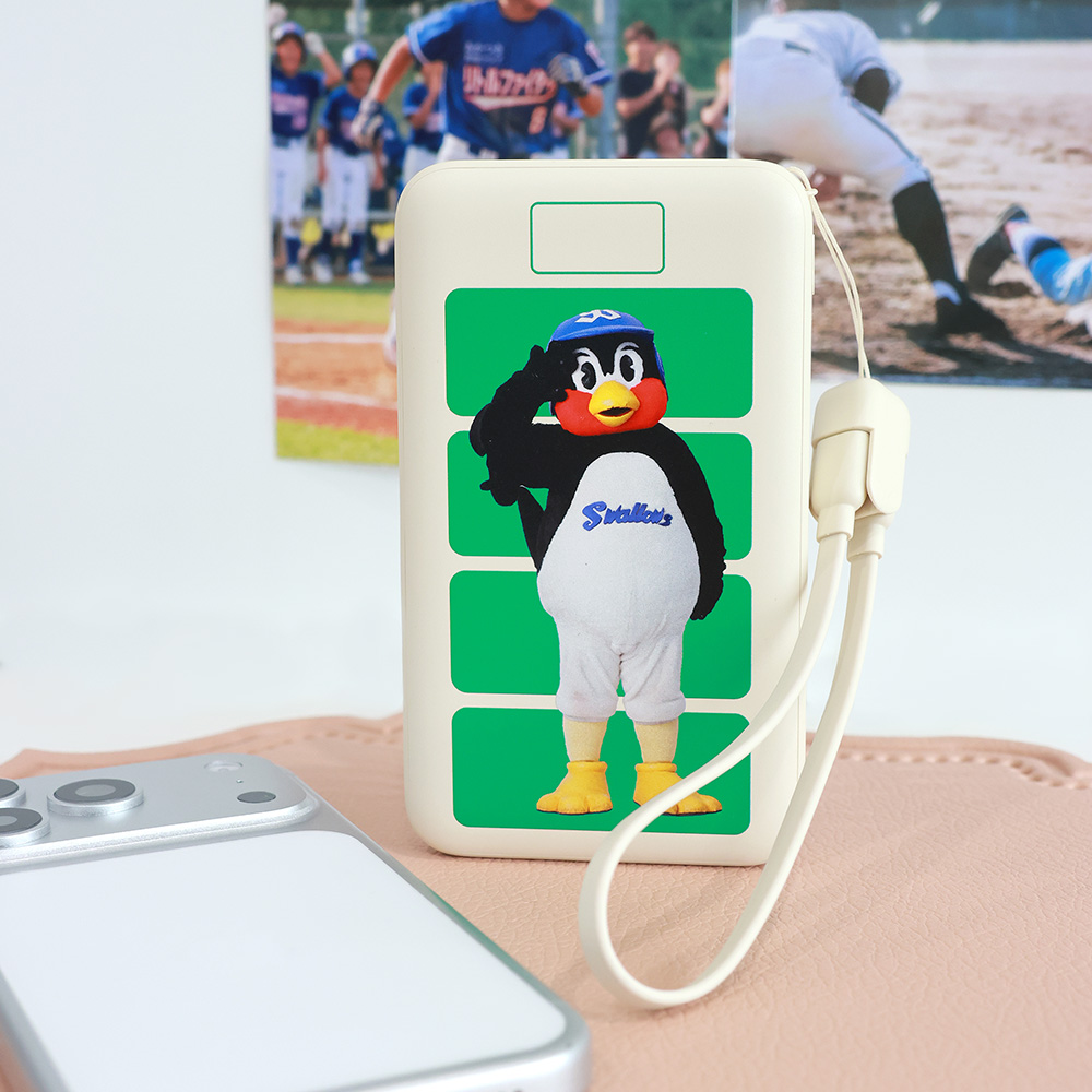 【2026年9月つばの日】準個体モバイルバッテリー（10,000mAh）アイボリー